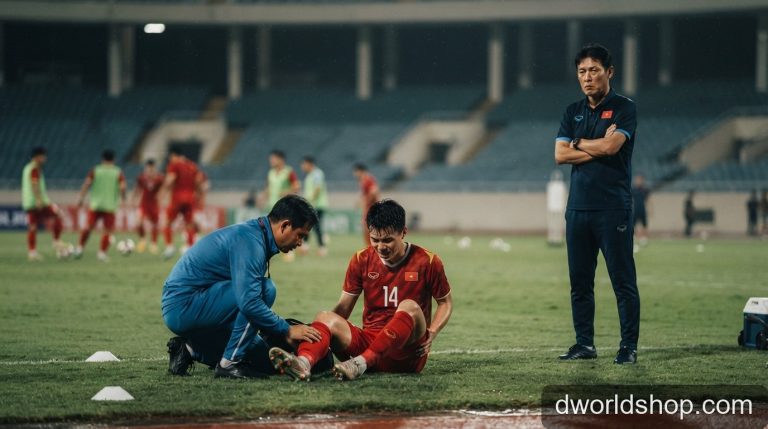 Hoàng Đức chấn thương: Bài toán nhân sự khó giải cho HLV Kim Sang-sik